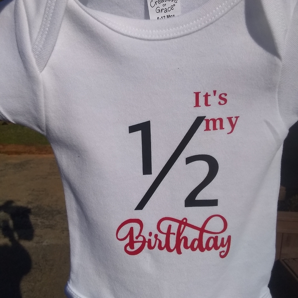 Onesie half birthday